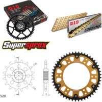 Kettensatz Stealth gold f&uuml;r: APRILIA Moto 6.5 Starck 95-00 16-49-108 DID520ZVM-X(G&G) Endlos