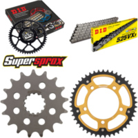 Kettensatz Stealth gold f&uuml;r: BMW S1000 RR 12-14/S1000 XR 17-45-118 DID525VX3 Niet