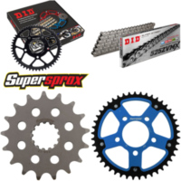 Kettensatz Stealth blau f&uuml;r: BMW S1000RR HP4 12-15 17-45-118 DID525ZVM-X Niet