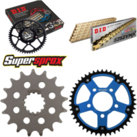 Kettensatz Stealth blau f&uuml;r: BMW S1000RR HP4 12-15 17-45-118 DID525ZVM-X(G&G) Niet