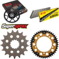 Kettensatz Stealth gold für: TRIUMPH T100 Bonneville 800 17-43-104 DID525VX3 Endlos