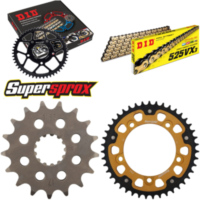 Kettensatz Stealth gold für: TRIUMPH T100 Bonneville 800 17-43-104 DID525VX3(G&B) Endlos