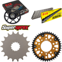 Kettensatz Stealth gold f&uuml;r: TRIUMPH America 865 07-15 18-42-112 DID525VX3 Endlos