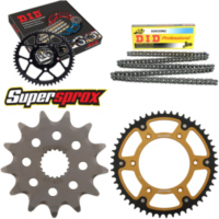 Kettensatz Stealth gold f&uuml;r: HONDA CR125 R 87-96/CR125 R 13-51-114 DID520NZ Clip