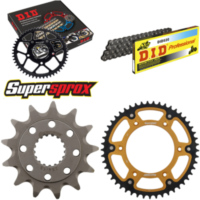 Kettensatz Stealth gold f&uuml;r: HONDA CR250 R 92-93 13-49-112 DID520 Clip