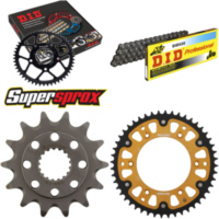 Kettensatz Stealth gold f&uuml;r: HONDA CR250 R 02-02 14-48-114 DID520 Clip