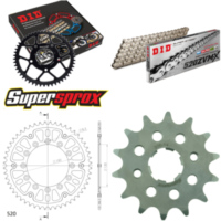 Kettensatz Stealth gold f&uuml;r: HONDA CL250 SC 82-83 14-51-106 DID520ZVM-X(S&S) Endlos