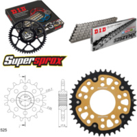 Kettensatz Stealth gold f&uuml;r: HONDA CB500 /R /S 94-03 15-40-108 DID525ZVM-X Niet