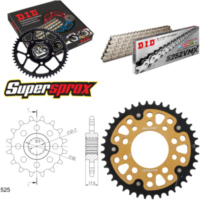 Kettensatz Stealth gold f&uuml;r: HONDA CB500 /R /S 94-03 15-40-108 DID525ZVM-X(S&S) Niet