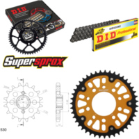 Kettensatz Stealth gold f&uuml;r: HONDA CBX550 F 82-84 16-43-104 DID530NZ Clip