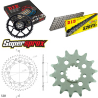 Kettensatz Stealth gold f&uuml;r: HONDA XR600 R [DE] 91-00 14-45-110 DID520VX3 Endlos