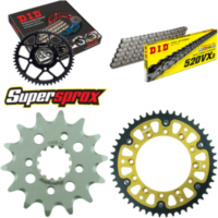 Kettensatz Stealth gold f&uuml;r: HONDA XR600 R [FR] 91-00 14-48-110 DID520VX3 Niet