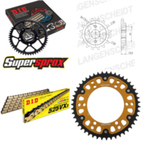 Kettensatz Stealth gold f&uuml;r: HONDA XL600 V Transalp 87-88 15-47-118 DID525VX3(G&B) Niet