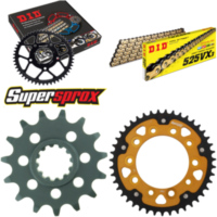 Kettensatz Stealth gold f&uuml;r: HONDA CBR600 F 97-98 15-43-108 DID525VX3(G&B) Endlos