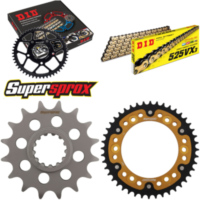 Kettensatz Stealth gold f&uuml;r: HONDA CBR600 F 01-10 16-44-108 DID525VX3(G&B) Endlos