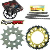 Kettensatz Stealth gold f&uuml;r: HONDA XR500 R 81-86/XR600 R 14-48-110 DID520NZ Clip