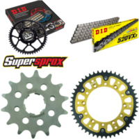 Kettensatz Stealth gold f&uuml;r: HONDA XR500 R 81-86/XR600 R 14-48-110 DID520VX3 Endlos