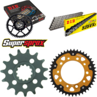 Kettensatz Stealth gold f&uuml;r: HONDA CBF600 /N /S 04-07 15-43-116 DID525VX3 Niet