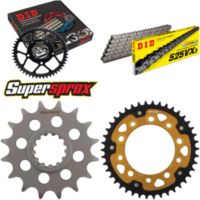 Kettensatz Stealth gold f&uuml;r: HONDA CBF600 /N /S 08-13 16-42-124 DID525VX3 Niet