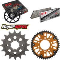 Kettensatz Stealth gold f&uuml;r: HONDA XRV750 Africa Twin 90-92 16-46-124 DID525ZVM-X Endlos