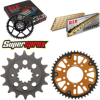 Kettensatz Stealth gold f&uuml;r: HONDA XRV750 Africa Twin 90-92 16-46-124 DID525ZVM-X(G&G) Niet