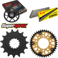 Kettensatz Stealth gold f&uuml;r: HONDA CB750 Sevenfifty 92-03 15-40-112 DID525VX3 Niet