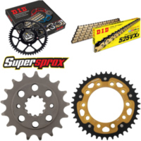 Kettensatz Stealth gold f&uuml;r: HONDA VT750 DC2 Black Widow 17-41-124 DID525VX3(G&B) Niet