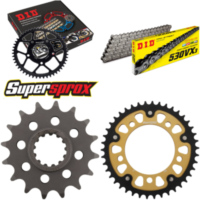 Kettensatz Stealth gold f&uuml;r: HONDA CBR900 R Fireblade 92-95 16-42-108 DID530VX3 Niet