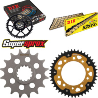 Kettensatz Stealth gold f&uuml;r: HONDA CBR900 R Fireblade 96-99 16-42-108 DID525VX3(G&B) Niet