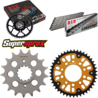 Kettensatz Stealth gold f&uuml;r: HONDA VF1000 F Interceptor 8 17-43-110 DID530ZVM-X Niet