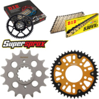 Kettensatz Stealth gold f&uuml;r: HONDA CBR1000 F 87-88/VF1000 17-43-114 DID530VX3(G&B) Endlos