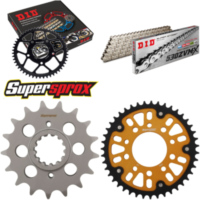 Kettensatz Stealth gold f&uuml;r: HONDA CBR1000 F 87-88/VF1000 17-43-114 DID530ZVM-X(S&S) Endlos