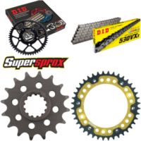 Kettensatz Stealth gold f&uuml;r: HONDA CBR1000 R Fireblade 04 16-40-114 DID530VX3 Niet