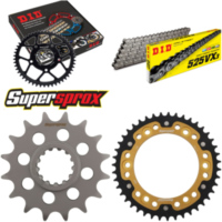 Kettensatz Stealth gold f&uuml;r: HONDA CBR1000 RR Fireblade 17- 16-43-116 DID525VX3 Niet