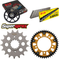 Kettensatz Stealth gold f&uuml;r: HONDA CBR1100 XX Blackbird, 17-44-110 DID530VX3 Niet