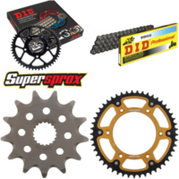 Kettensatz Stealth gold HM CRE125 Enduro 03-03 13-49-116 DID520 Clip