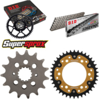 Kettensatz Stealth gold f&uuml;r: DUCATI 600 Monster 94-94/750 15-38-098 DID520ZVM-X Endlos