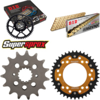 Kettensatz Stealth gold f&uuml;r: DUCATI 800 Sport /Supersport 15-39-098 DID520ZVM-X(G&G) Endlos