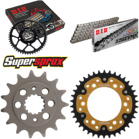 Kettensatz Stealth gold f&uuml;r: DUCATI 900 Monster 00-01 15-38-098 DID520ZVM-X Endlos