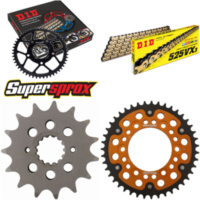 Kettensatz Stealth gold f&uuml;r: DUCATI Sport Touring ST4 99-03 15-43-102 DID525VX3(G&B) Niet