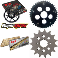 Kettensatz Stealth Edge schwarz f&uuml;r: DUCATI 796 Hypermota 15-42-104 DID525ZVM-X(G&G) Niet