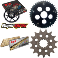 Kettensatz Stealth Edge schwarz f&uuml;r: DUCATI Monster S4RS 15-43-104 DID525ZVM-X(G&G) Niet