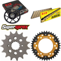 Kettensatz Stealth gold f&uuml;r: DUCATI Paul Smart 1000 06-06 15-38-100 DID525VX3(G&B) Niet