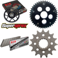 Kettensatz Stealth schwarz f&uuml;r: DUCATI 1199 Panigale R 12 15-39-104 DID525ZVM-X Niet