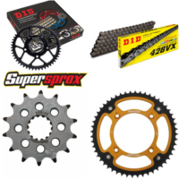 Kettensatz Stealth gold f&uuml;r: YAMAHA YZ85 /LW 19``/16`` 14-52-132 DID428VX Endlos