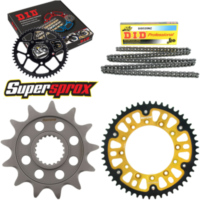 Kettensatz Stealth gold f&uuml;r: YAMAHA WR250 F 01-04/WR250 F 13-50-114 DID520NZ Clip