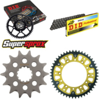 Kettensatz Stealth gold f&uuml;r: YAMAHA WR250 02-02/YZ250 02-07 14-48-114 DID520 Clip