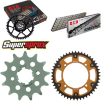 Kettensatz Stealth gold f&uuml;r: YAMAHA XV125 Virago 97-99 13-47-114 DID520ZVM-X Endlos