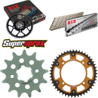 Kettensatz Stealth gold f&uuml;r: YAMAHA XV125 Virago 97-99 13-47-114 DID520ZVM-X(S&S) Endlos