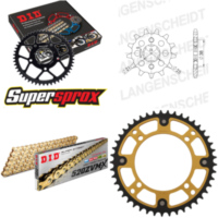 Kettensatz Stealth gold f&uuml;r: YAMAHA XV125 Virago 103km/h 14-45-114 DID520ZVM-X(G&G) Endlos